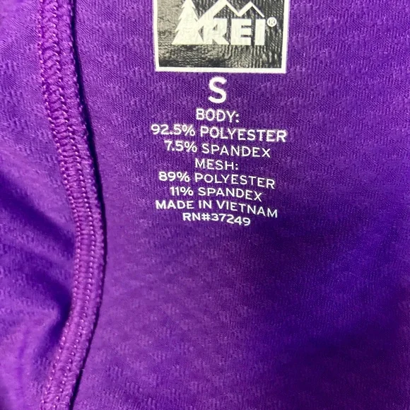REI Women's Deep Purple Long Sleeve Top - Picture 3 of 3